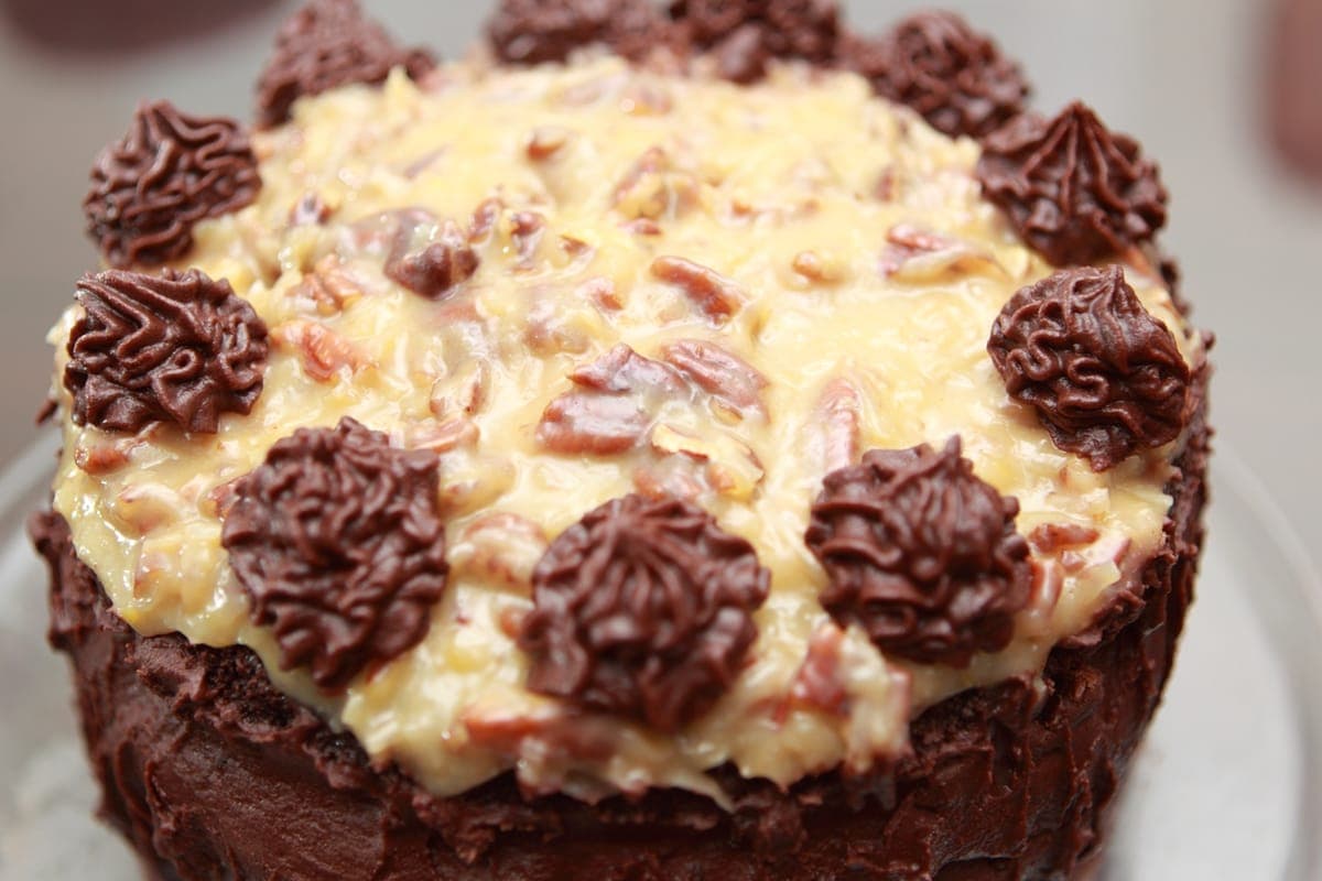German Chocolate Coconut cheesecakes