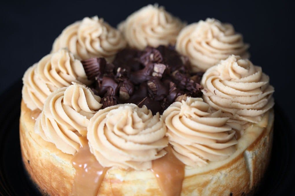 Reeces Peanut Butter Caramel cheesecakes